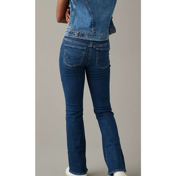 American Eagle Super Stretch Low-Rise Kick Boot Jeans Women's Size 8 regular - Picture 2 of 9